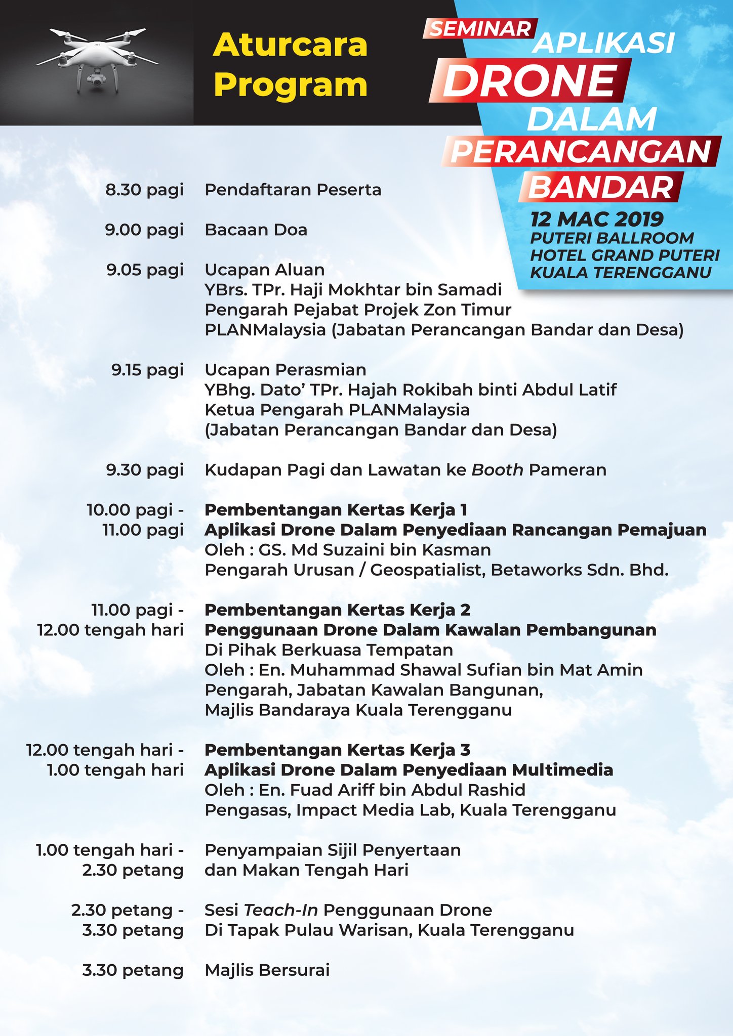 O Xrhsths Planmalaysia Sto Twitter Seminar Aplikasi Drone Dalam Perancangan Bandar Adalah Satu Platform Perkongsian Bersama Pakar Yang Berpengalaman Dalam Penggunaan Drone Untuk Perancangan Kawalan Perancangan Dan Pembangunan Hartanah Serta