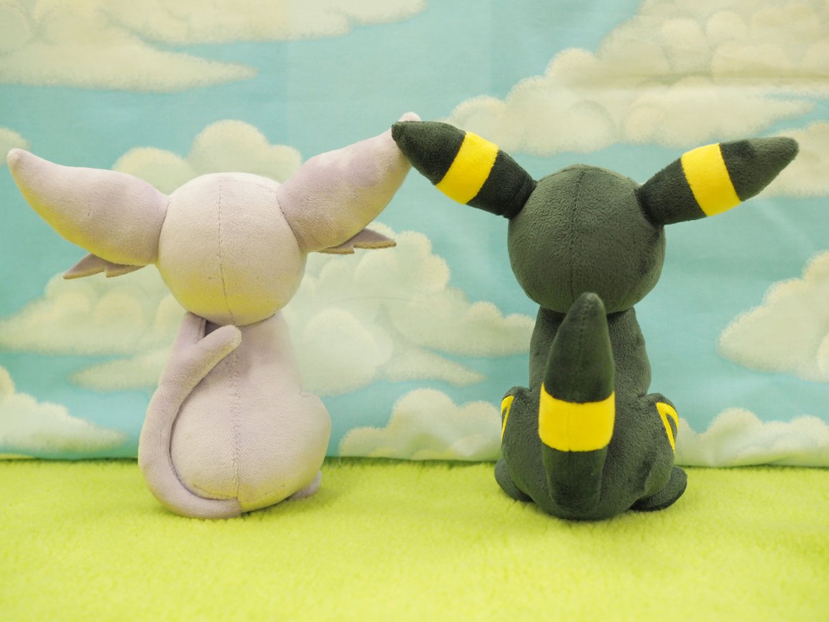 ぬいぐるみの三英 ゲームキャラクター 新商品情報 ポケットモンスターall Star Collection 第10弾 エーフィ ブラッキー 売価 各00円 税抜 サイズ エーフィ W19 D10 H19cm ブラッキー W18 D13 H19cm ポケモン 三英acポケモン 三英貿易