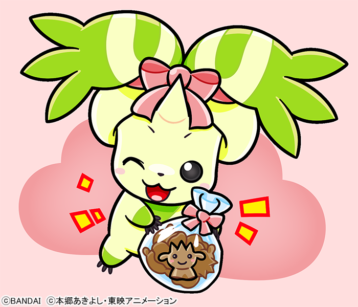 「今日はバレンタインデーだよぉ。テリアモンを好きでいてくれる皆に、チョコ🍫あげるね～」  #デジモン #Digimon  #バレンタインデー