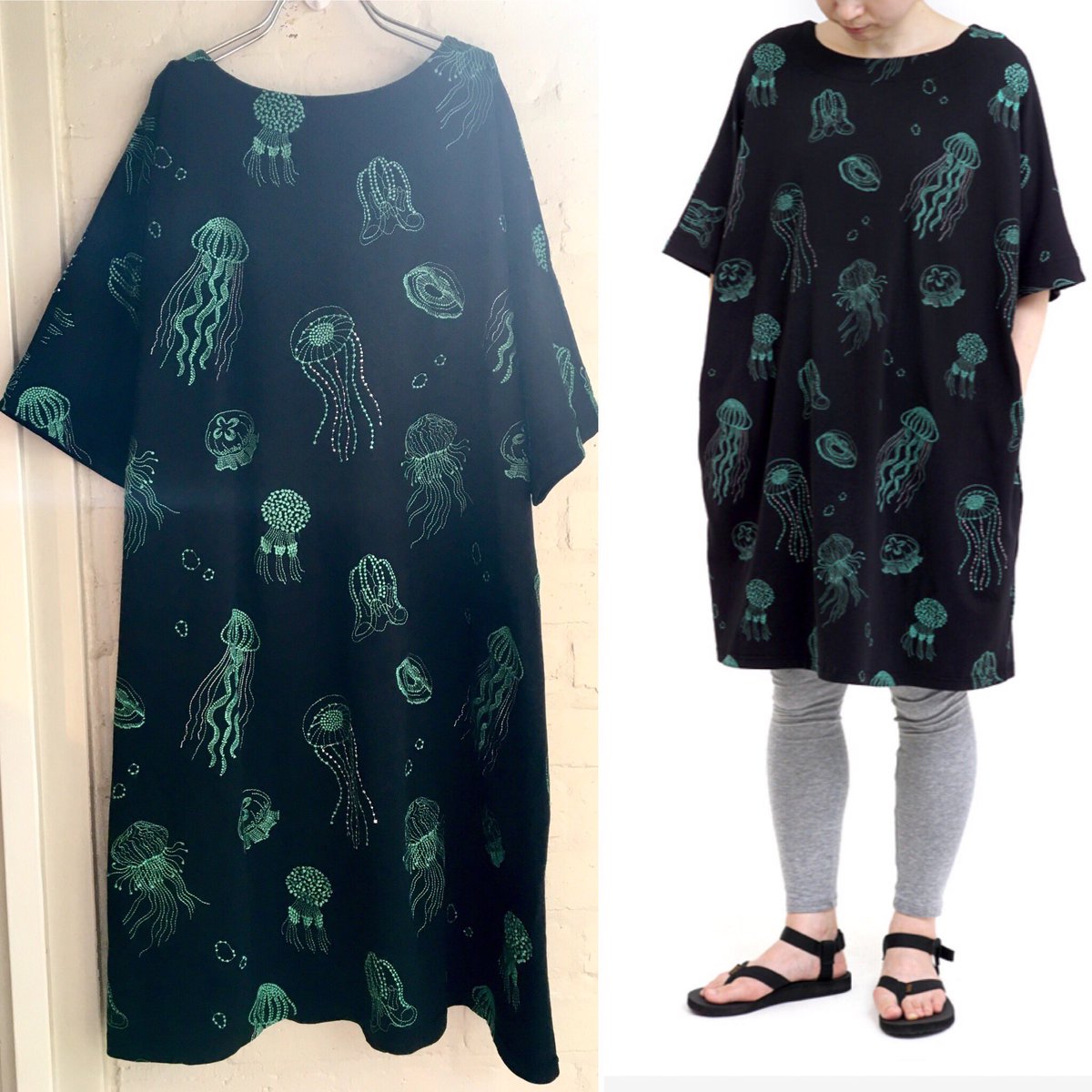 Marble Sud原宿店 Tシャツ感覚で気軽に楽しめるチュニック丈ワンピース クラゲ柄の黒は奇跡の1点が再入荷です ラストチャンスですのでぜひお早めに ワイドパンツやレギパンと 様々な着回しで楽しみましょう マーブルシュッド 原宿 Marble Sud原宿店 Tシャツ感覚で気軽に楽しめるチュニック丈ワンピース クラゲ柄の黒は奇跡の1点が再入荷です ラストチャンスですのでぜひお早めに ワイドパンツやレギパンと 様々な着回しで楽しみましょう マーブルシュッド 原宿