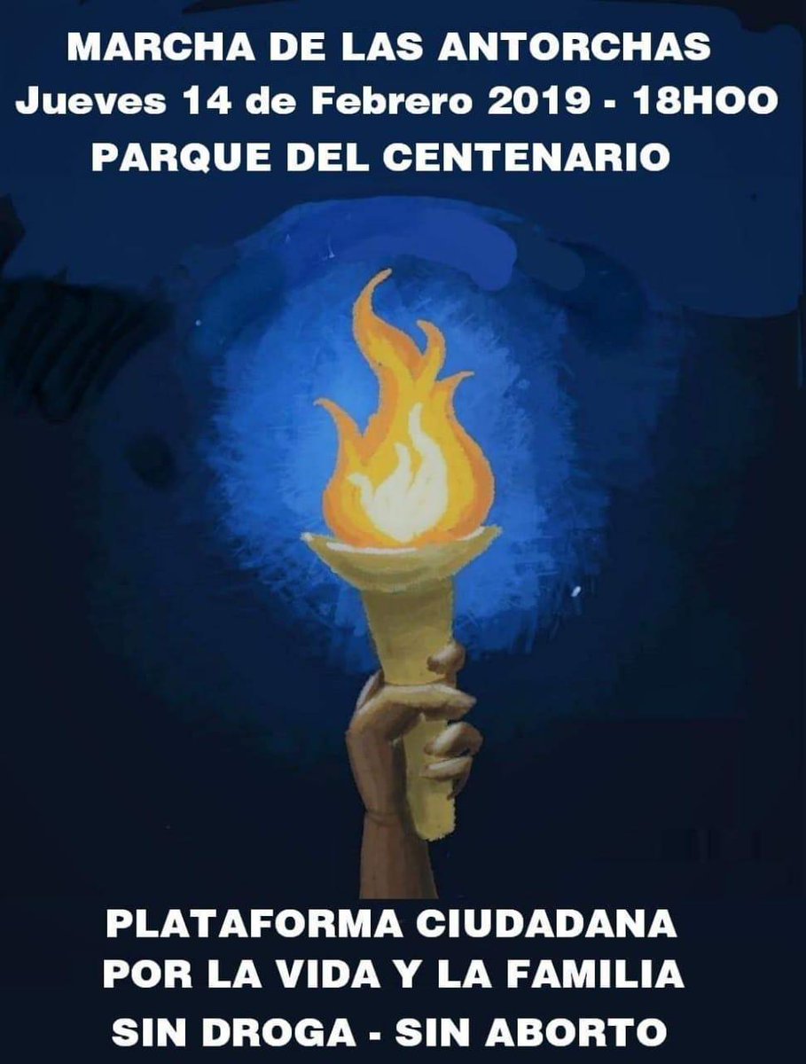 CONACE2's tweet photo. Vamos todos contra el aborto y el canabis parque centgenario mañana 14 de feb. 18h00. Digamos no al aborto https://t.co/e0fuTnZOpH