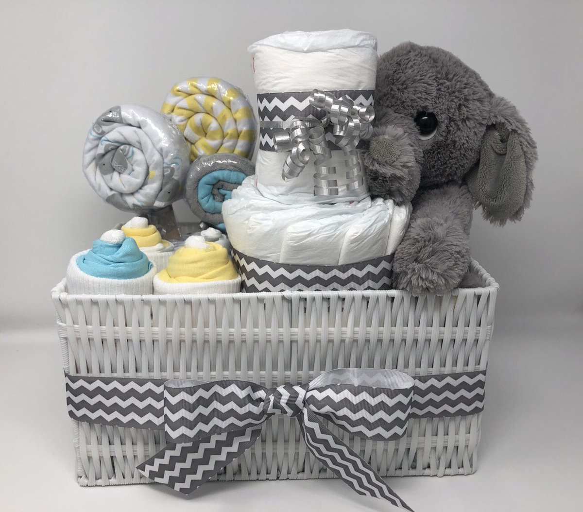 elephant baby gift basket