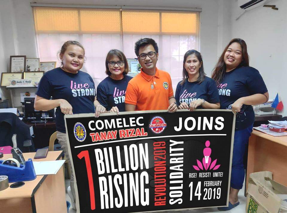 comelectanay's tweet photo. Comelec Tanay supports 1Billion Rising2019
@COMELEC @dirfrancesarabe https://t.co/z2mZrcRu0J