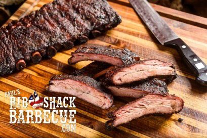 PaulsRibShack's tweet photo. Ribs. St. Louis Cut Pork Spare Ribs with our #WhoDatRibs Dry Rub, to be more specific. It’s how the whole barbecue adventure started. Come by 4800 Nelson Rd this Friday &amp; Saturday, 11-7:30 and enjoy the pretty weather and the ribs!
#BarbecueTrailerNow 
#SuperCoolRestaurantSoon https://t.co/UabaiFEhtw