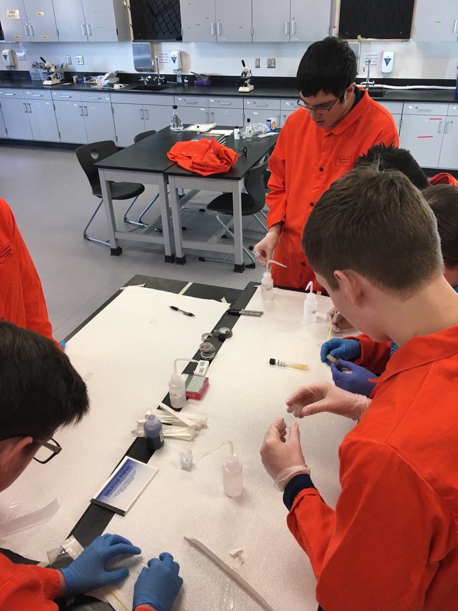 Just your average day working with  the Micrococcus Luteus bacteria. The environmental biotechnology students at the Tech Center are becoming our next set of scientific leaders. #ONEccps  <a href="/CCPSCTE/">CCPSCTE</a>