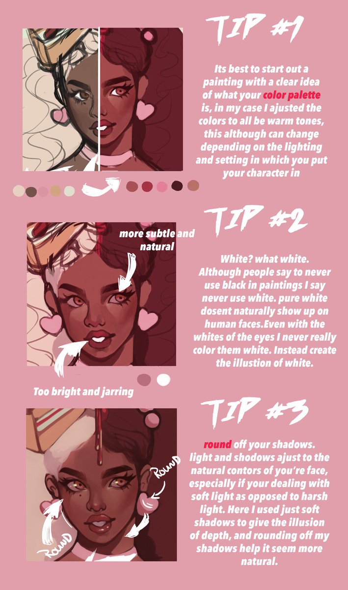 Face coloring tips by tamakid on tumblr!!