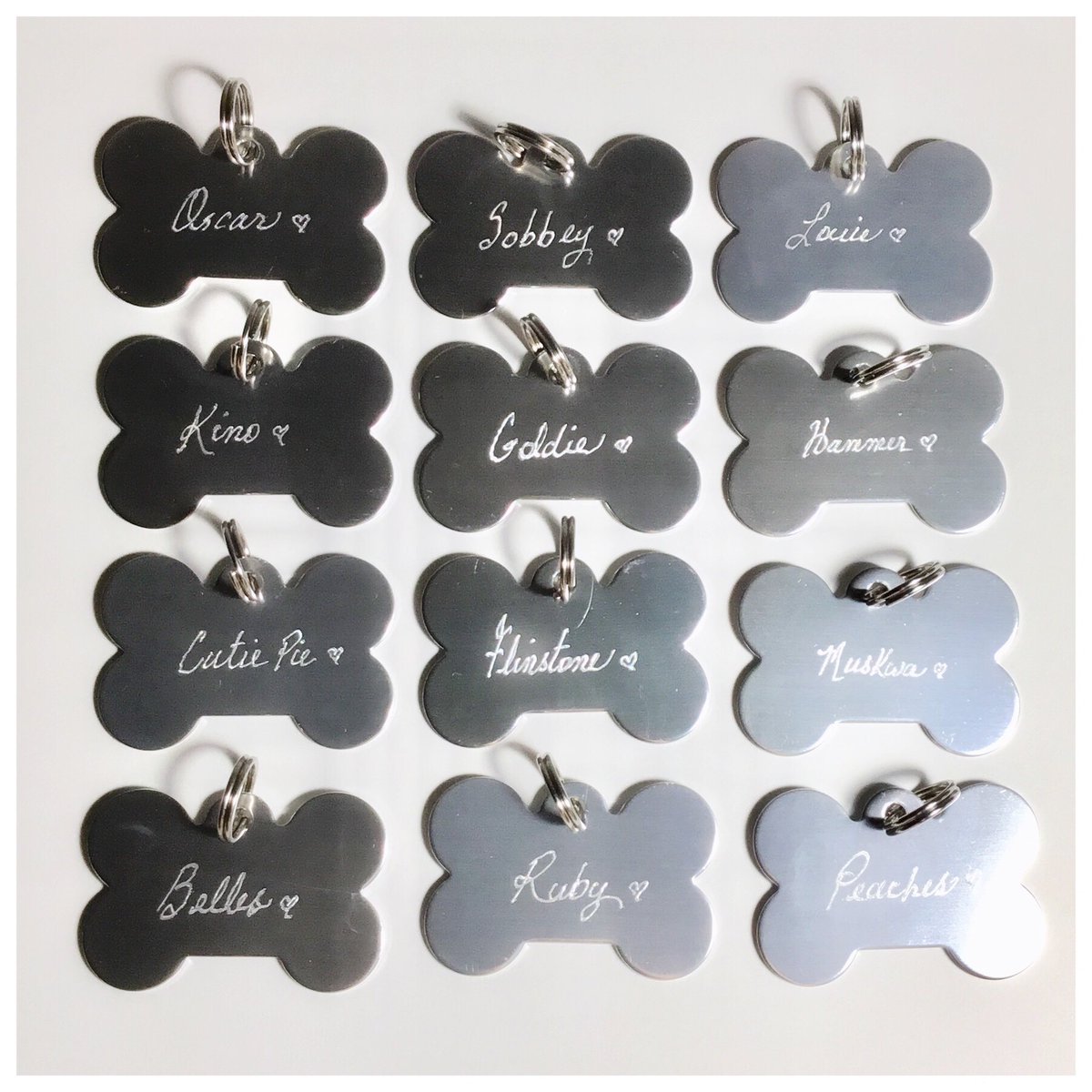 TKeepsakesNS's tweet photo. #Aluminum #DogIDTags for #FirstNation #Inuit communities in #Canada #Free to help owners #protect their #pups ๐พ If anyone would like one please message me your name, your dog or dogs names, your address, contact number to be engraved on the back and the name of your Community. https://t.co/rnU2Pt1xtf