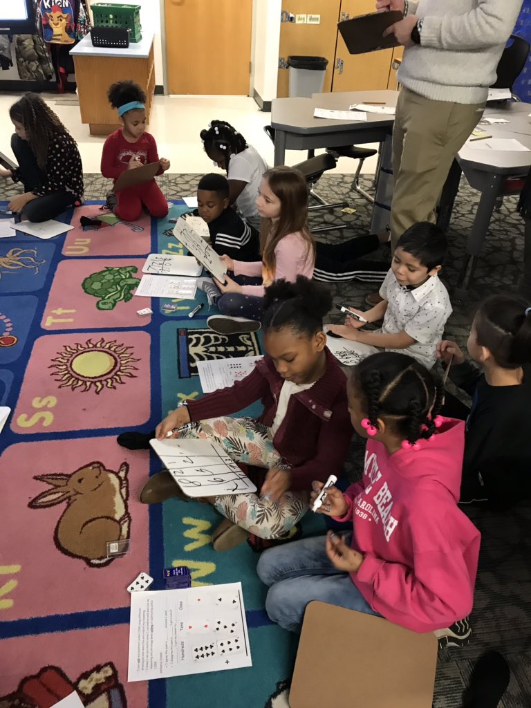 CarlaJAcademics's tweet photo. Harrison Hill’s 1st grade Lightening Bolts engage in student centered work. When students get stuck they revise their success criteria. #AcceleratingStudentAchievement @HarrHillSIPA https://t.co/Adbp9GVLYO