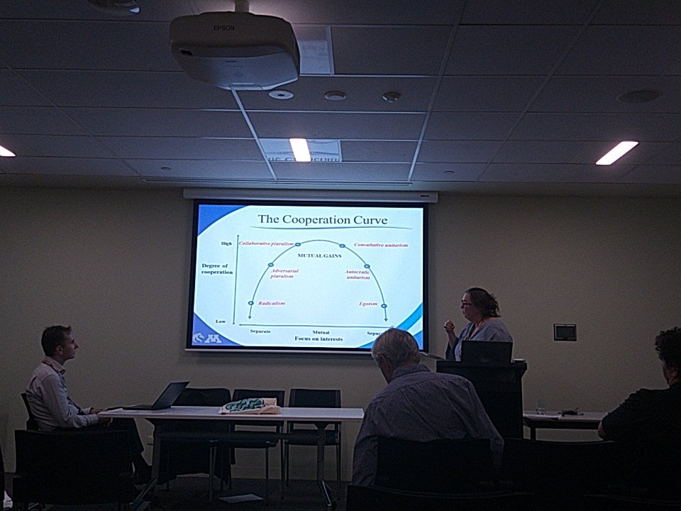 kurt_walpole's tweet photo. Macneil et al: helpful for practitioners to understand when they're approaching negotiations with very different conceptions of "cooperation"
Need a meeting in the middle of "the cooperation curve"
#AIRAANZ2019 #Ausunions #collectivebargaining @JohnWBudd https://t.co/U90ZjGiP9u