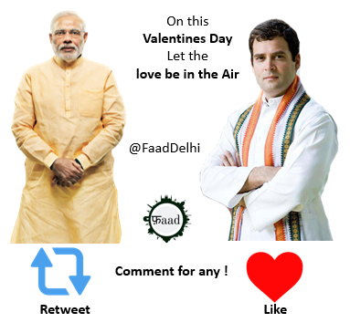 FaadDelhi's tweet photo. #valentines
#TrueLoveDay
#LoveNotHate

On this Valentines Day, Show your love for your favorite leader 🙂❤️
Show your participation &amp; Shower yor love.

#ThursdayThoughts
#ThursdayMotivation
#HappyValentinesDay
 #ValentinesDay #foodies  #faaddelhi #supreme https://t.co/tiU3XFzSby