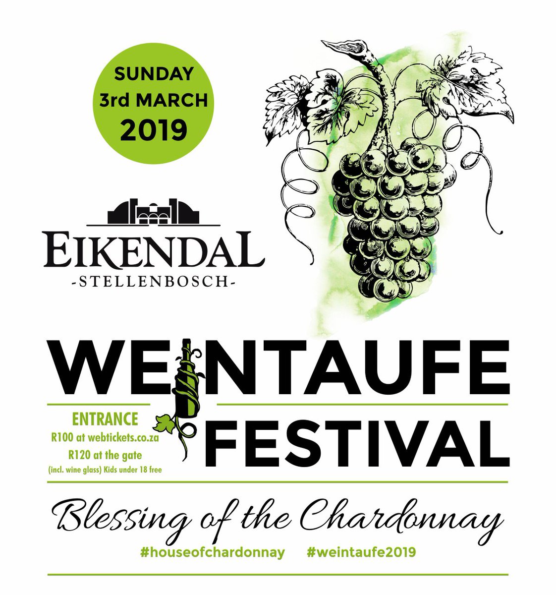 Have you booked to be at our annual harvest festival yet?  Click on the <a href="/webticketsSA/">webtickets.co.za</a> link below and get a discounted ticket, before they're sold out! #Weintaufe2019 #Houseofchardonnay #Family #Harvest19 webtickets.co.za/event.aspx?ite…