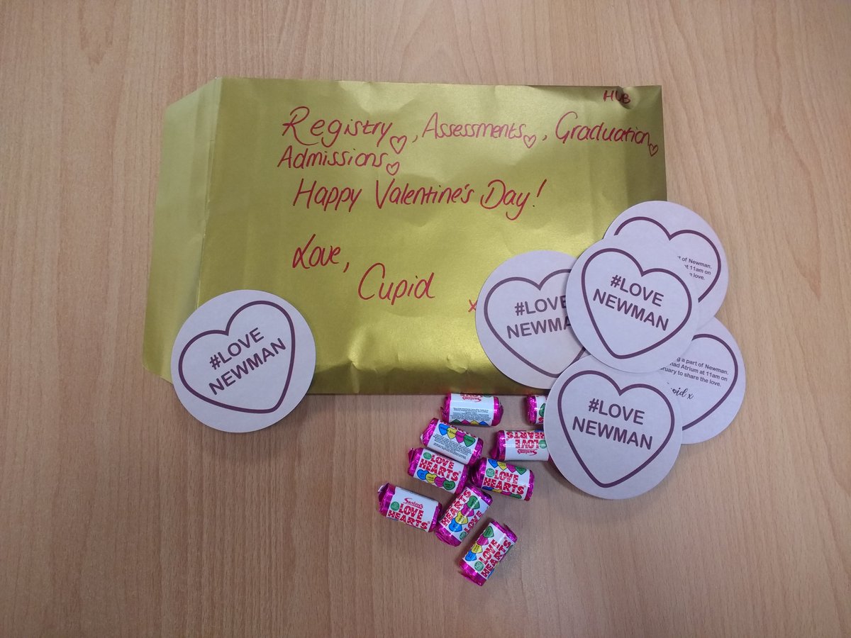 Somebody loves us, thank you Cupid :-) #lovenewman