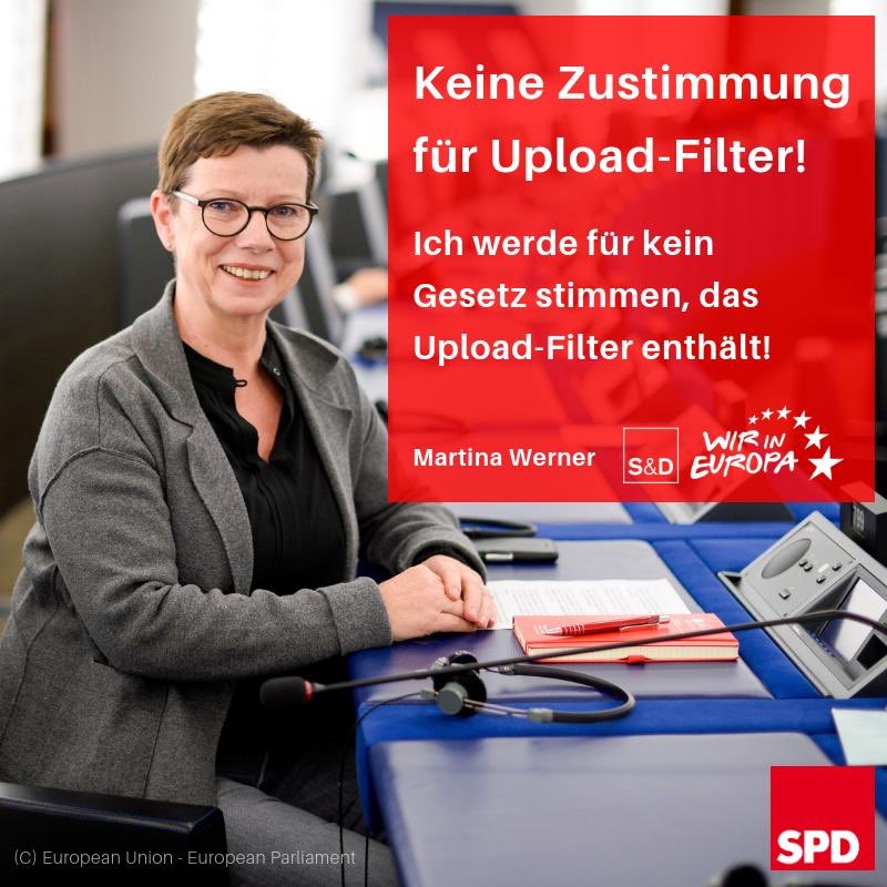 Kurze Klarstellung, weil mich viele Mails zu #Artikel13 erreichen: ich stimme gegen die Reform des Urheberrechts mit #Uploadfilter ! #copyright #savetheinternet