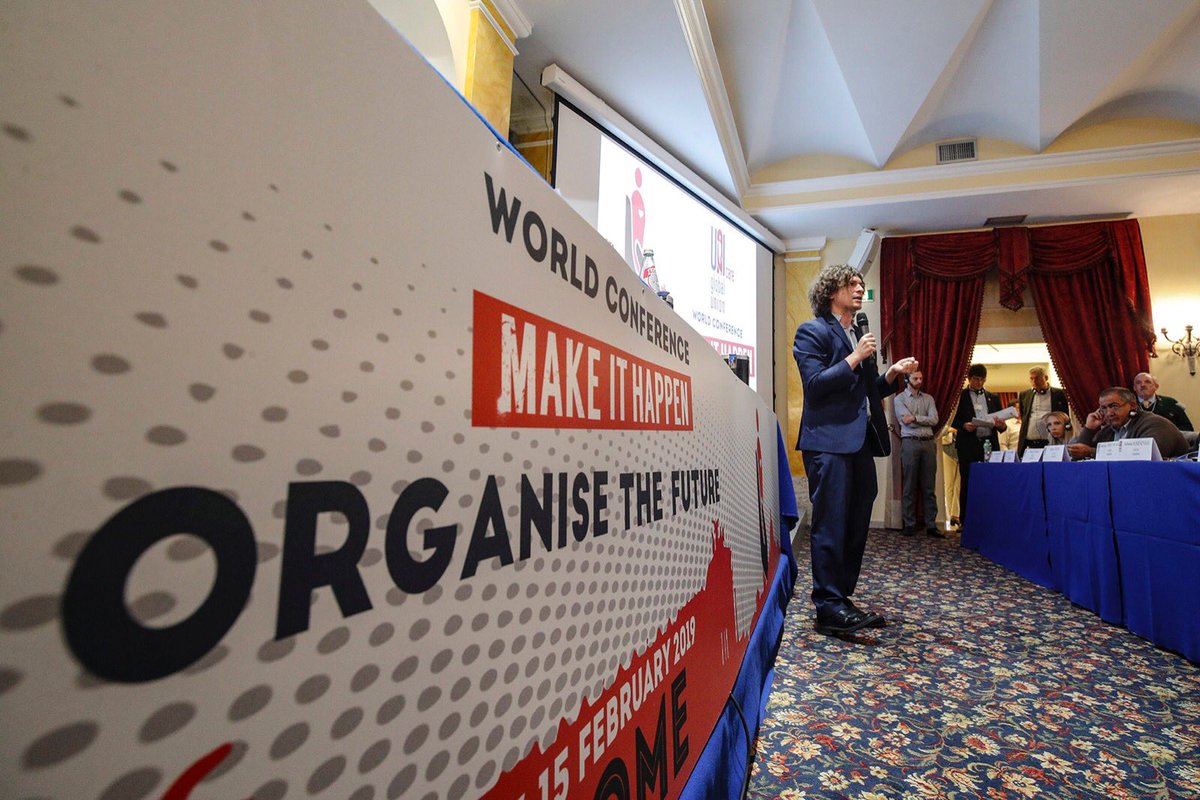 FistCisl's tweet photo. #Unicare @Uniglobalunion #WorldConference elects #MiguelZubieta @SanidadArg new president of the international union and vice presidents for Europe @pierraineri #FredericFavraud and America #LuissMiguelRanfla #Sntissste #OrganiseTheFuture #MaketItHappen https://t.co/R0c69nujJy