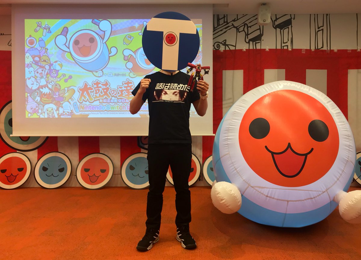 タカラトミー バンダイナムコエンターテインメント通称 ナムエンさんに太鼓の達人の大会に呼ばれました なるほど 話は読めた W 三 W ﾋｭﾝﾋｭﾝ 中の人eスポーツ