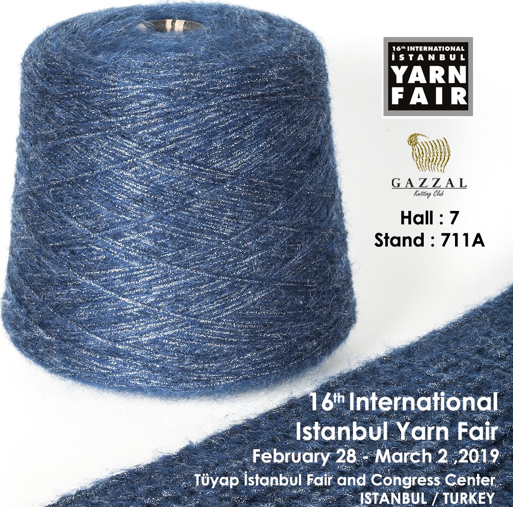 gazzalyarns's tweet photo. You are invited to join our new collection at 16th International Istanbul Yarn Fair.
February 28 - March 2 , 2019 📅
Tüyap Istanbul Fair and Congress Center - Istanbul -Turkey🌍
GAZZAL at Hall : 7, Stand : 711A 📌
#itm2019 #iplikfuari #istanbuliplikfuari #tuyapfuar #tekstil #yarn https://t.co/2kdd811q50