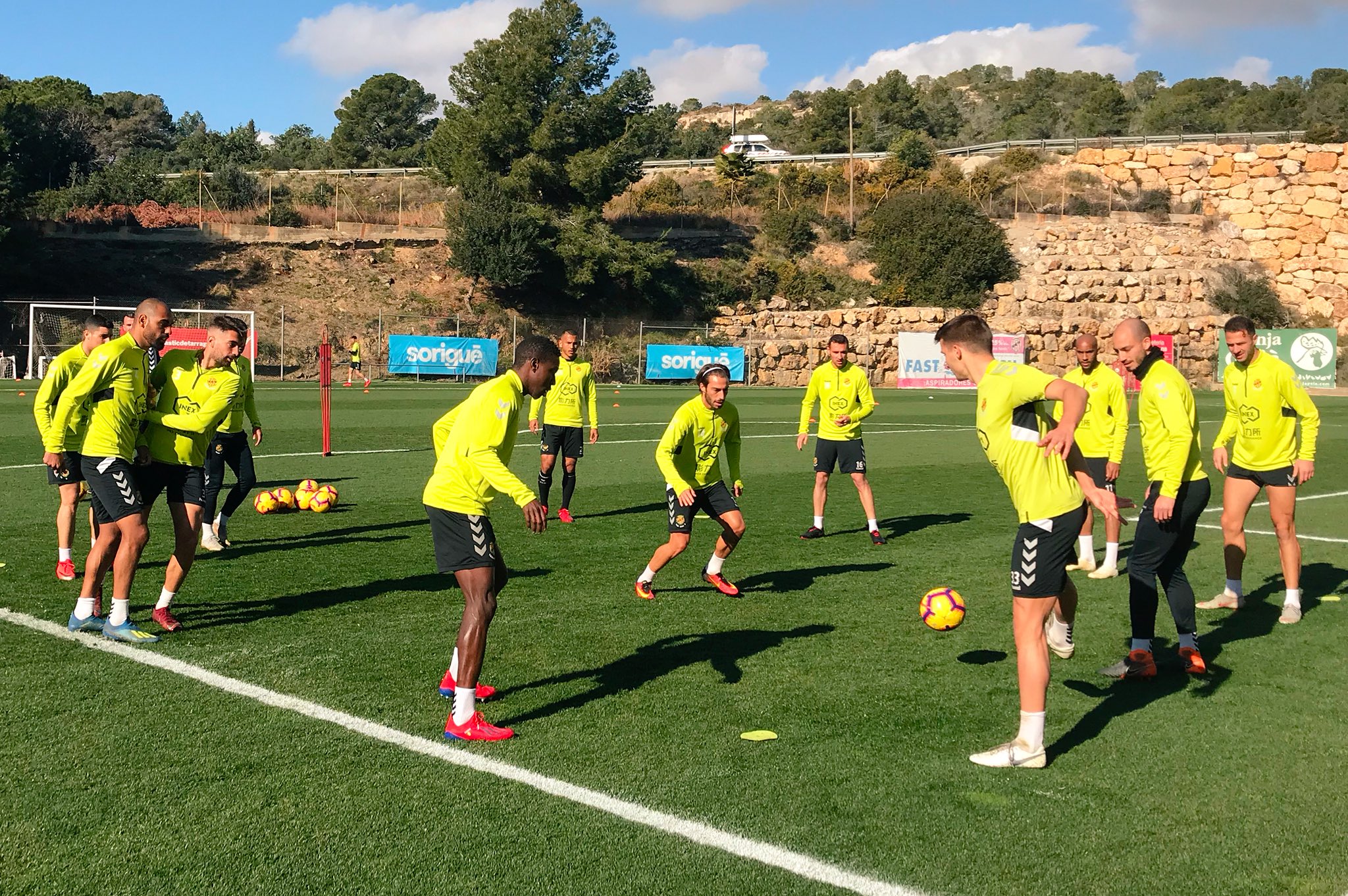 Entrenamiento del Nàstic de Tarragona (Foto: Nàstic de Tarragona).