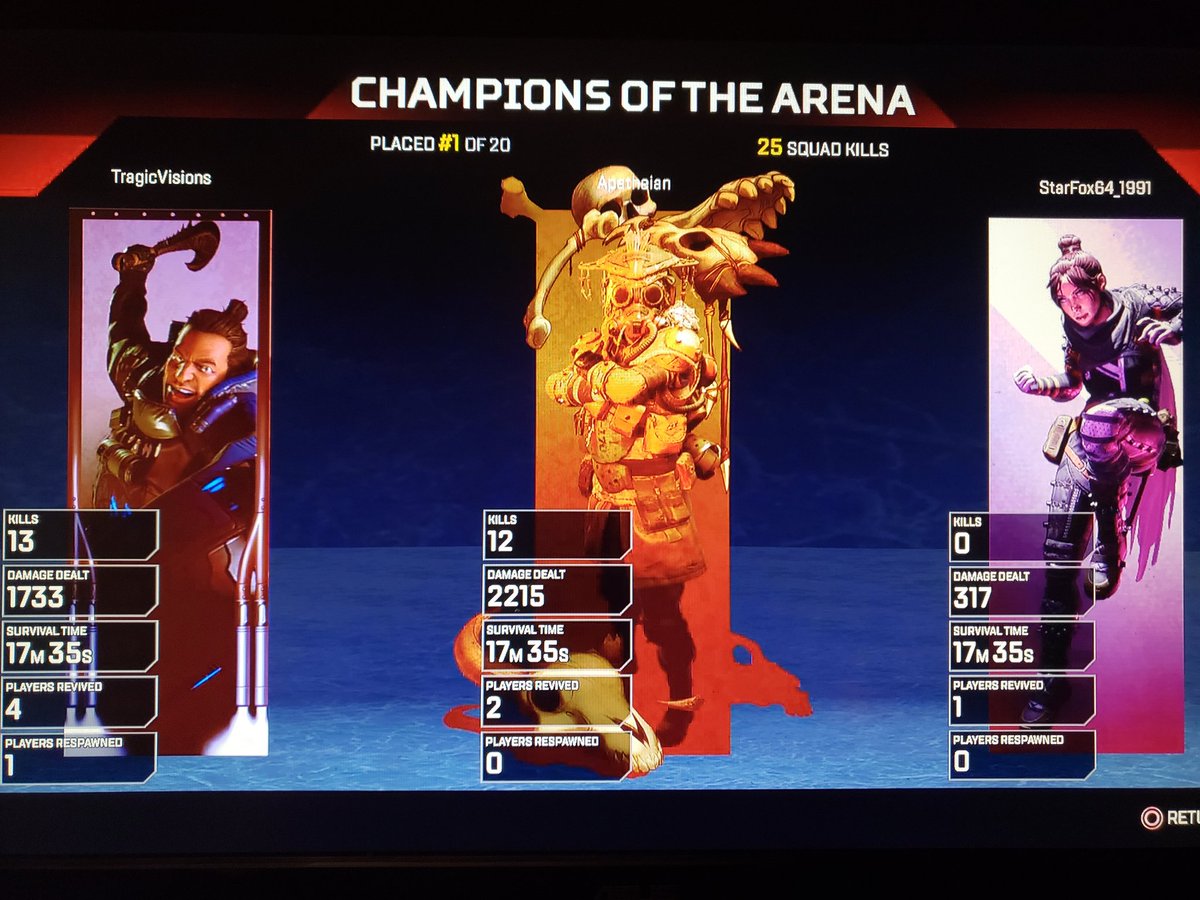 TragicVisions's tweet photo. Shout out to starfox, the real MVP #ApexLegends https://t.co/tOHvIwGAS7