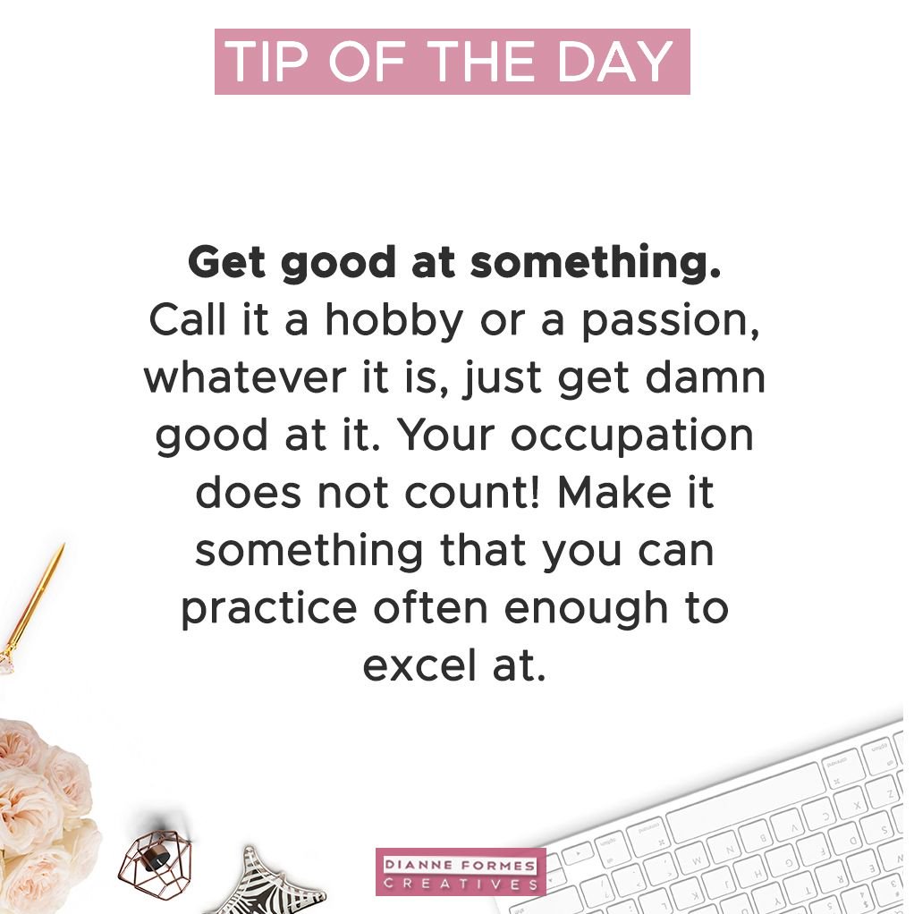 dhformes's tweet photo. Get good at something!

Call it a hobby or a passion, whatever it is, just get dam good at it. Your occupation does not count! Make it something that you can practice often enough to excel at.

#Passion #life #motivation https://t.co/y40DOHIpqW