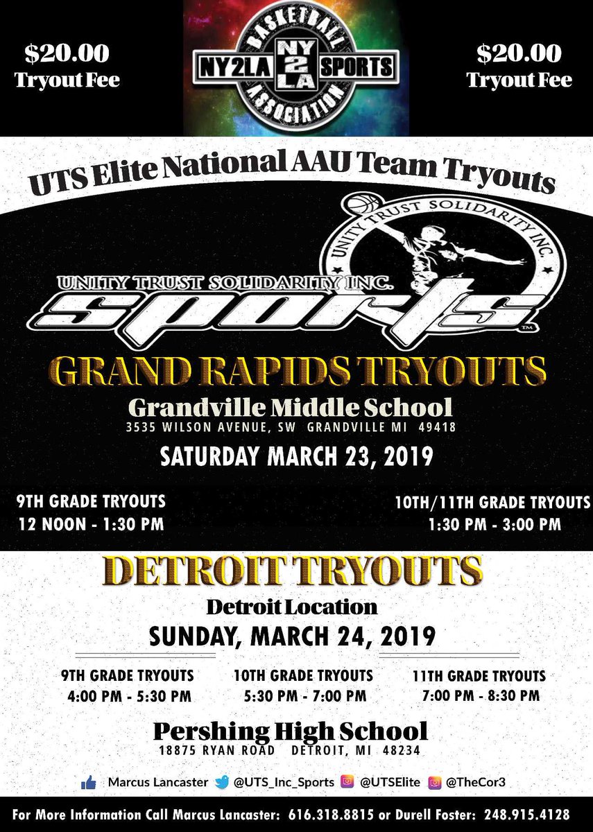 UTSEliteSports's tweet photo. 🚨UTS ELITE High School Tryouts🚨 #GrandRapids #Detroit #ChangingTheCulture #WeBuildStudentAthletes 📚🏀 https://t.co/IK33BYYYPS