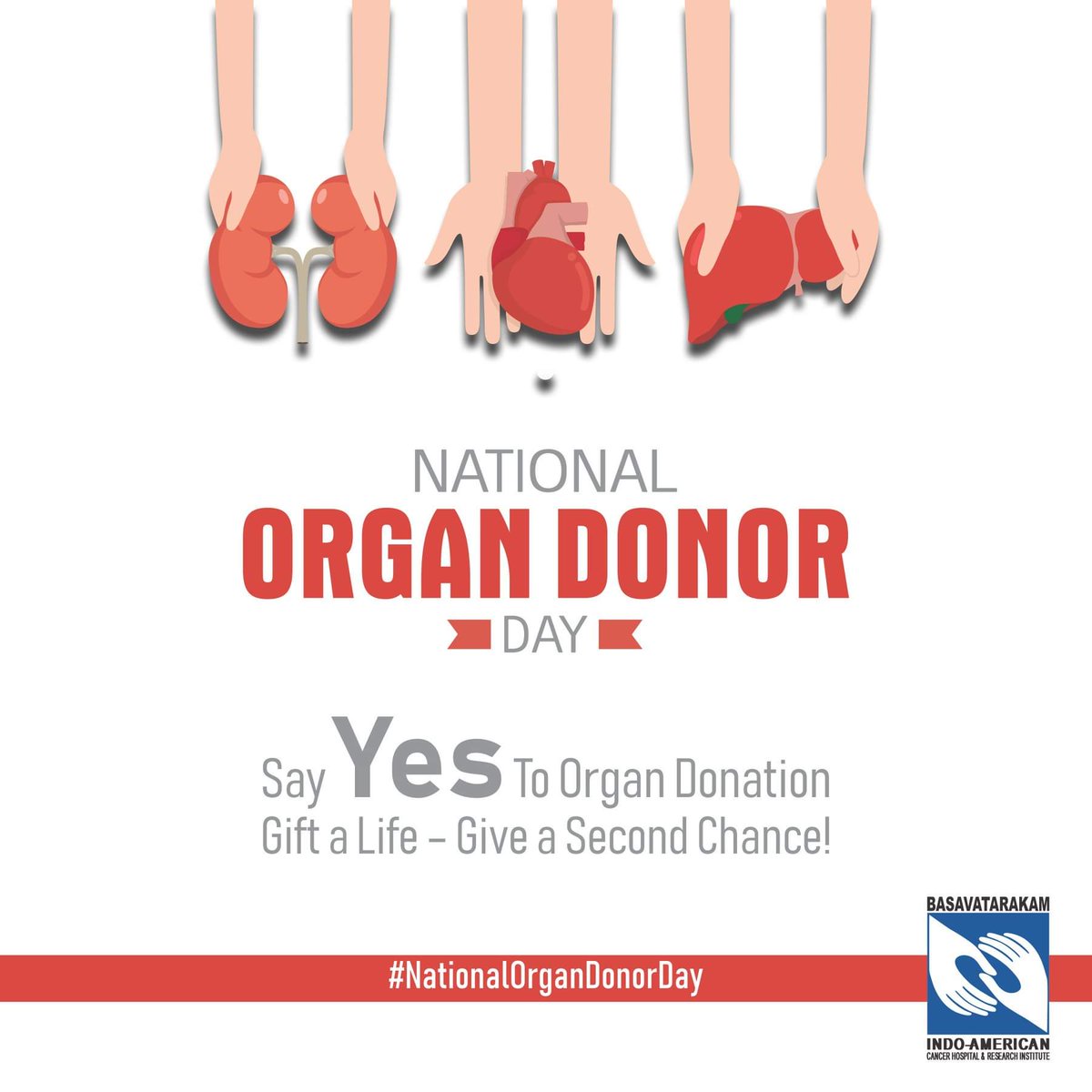 You have the power to gift a life to others. Organ donation is a noble act that cannot be replaced by any other. On this National #Organ Donor Day, let’s pledge to consider donating our vital organs that could give a second chance at life for others.
#NationalOrganDonorDay