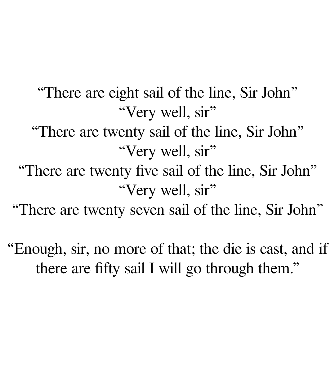 Twitter character limit triumphs once more, so have it as a shiny quote 