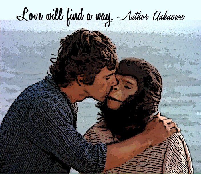 POTANexus's tweet photo. #Love Will Find a Way #Valentines 
#PlanetoftheApes #POTA #ClassicTV
#JamesNaughton as #ANSA-naut #PeteBurke
#JaneActman as the chimpanzee, Fauna
from the #POTATV episode 'The Deception' https://t.co/URQrLFT4fU
