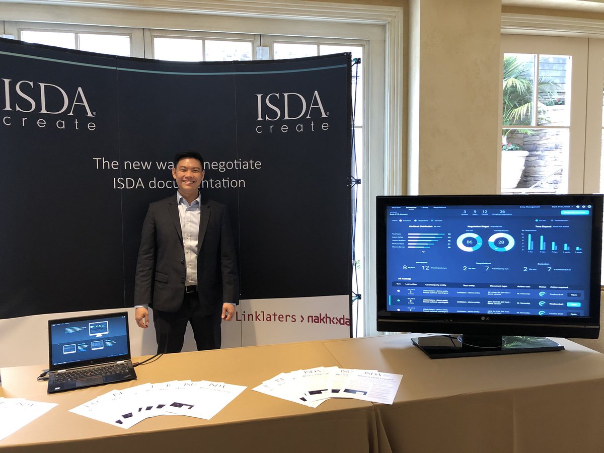 hsianglow's tweet image. We are at the #FIA @SIFMA Asset Management Derivatives Forum this week to exhibit ISDA Create and Initial Margin #isdacreate @LinklatersLLP @ISDA