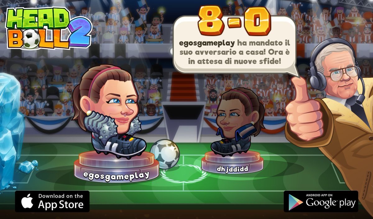 enigmatico__'s tweet photo. Sto aspettando un nuovo sfidante su Head Ball 2. Il mio nome è 'egosgameplay' Vieni a giocare con me! Scaricalo da > https://t.co/khoZ4M8QF5 #headball2 @HB2Official https://t.co/jSiWIYu5R1