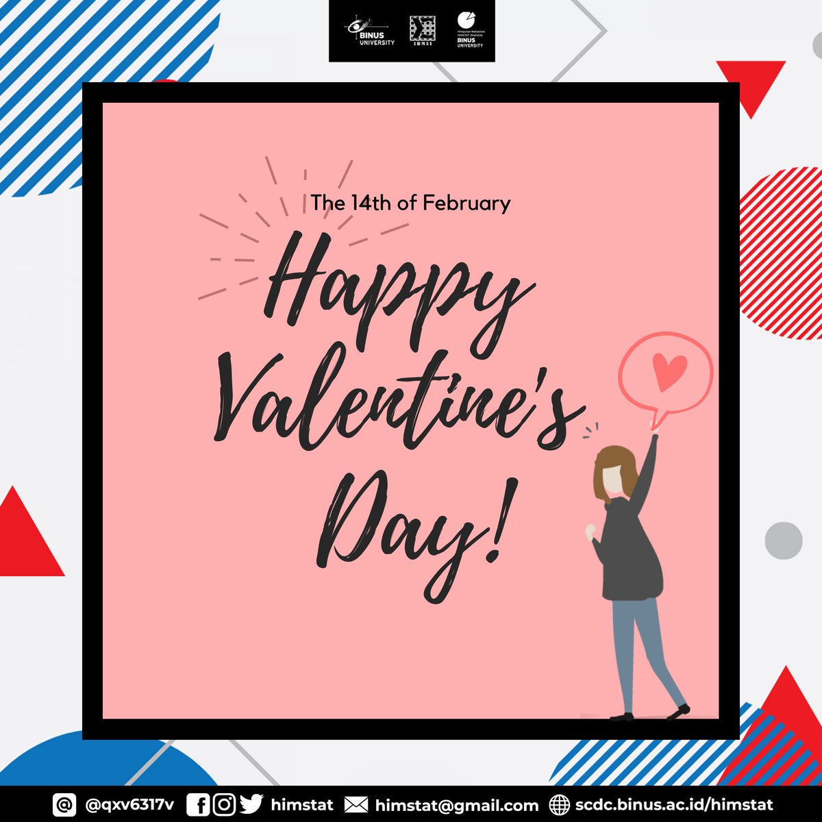 HIMSTAT's tweet image. Jalan-jalan beli selendang
Jangan lupa ke kota malang
Hey kamu yang rambutnya panjang
Selamat hari kasih sayang🤗