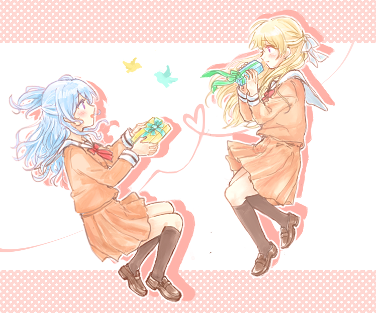 _kashidesu's tweet photo. 💛👐🍫👐💙   #バレンタインデー ＃かのちさ https://t.co/O0CrjDMscx