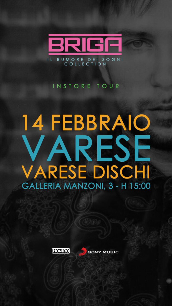 MattiaBriga's tweet photo. BUON SAN VALENTINO 🌹 
Oggi ci Innamoriamo a Varese e Milano.
#irdsinstoretour 
#ilrumoredeisogni 🌬 https://t.co/c4XVN10nHe