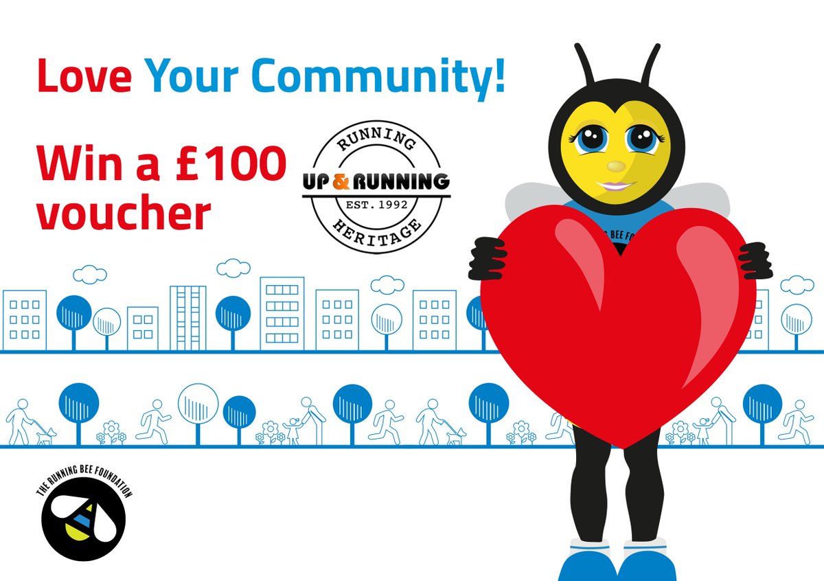 TheRunningBee's tweet photo. Love is in the air, and we think there is no better time than now to show love to your community! 

We're giving you the chance to win a £100 @upandrunninguk voucher! 

Enter here: https://t.co/fdBDR7oZze 🏃‍♀️🏃‍♂️

#ValentinesDay #LoveYourCommunity #BeeActive #BeeHealthy #BeeHappy https://t.co/eXpygIrWi3