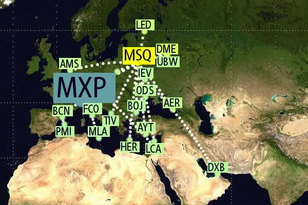 MAKSlM's tweet photo. New destination on my #JetLovers flight map: MXP (Milano, Italy) https://t.co/B1FoHkXH4C https://t.co/nL94ngVpnx