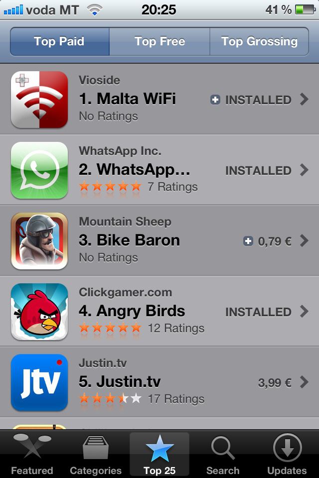 vioside's tweet photo. Throwback all the way to 2011! 🤣 Our first ever Mobile App, Malta Wifi making it to No.1 Top Paid and New & Noteworthy! This was Malta’s First Mobile App on the App Store! #ThrowbackThursday #MobileApps #Malta #iOS #TopPaid #NewAndNoteworthy #OurBeginning #ForTheLoveOfApps 💜💜 https://t.co/hmRIKLUfNs