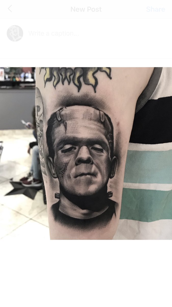 tattoobeez's tweet photo. Frankenstein’s monster I made a while back 🙏🏻
#frankensteinsmonster #blackandgreytattoo #tattoos #mesatattooer #arizonatattooartist #aztattooer #mesatattooer #tempearizona https://t.co/hU3pXEsyis