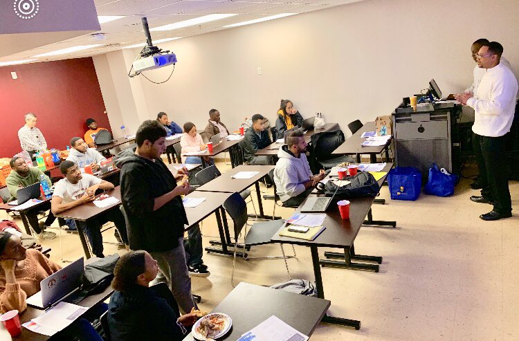 nitcelle's tweet photo. Dell’s #ProjectImmersion students at @Morehouse @SpelmanCollege @ClarkAtlanta Rock! Great discussion & engagement in the #CyberSecurity workshop to empower and enable our future #STEM talent. Can’t wait to bring part 2 next week! #DiversityandTech #DellDiversity https://t.co/ZdGubDgiYZ