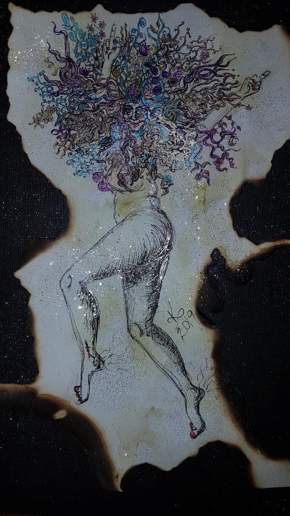 4 All the #BadassBabes 
Go on &amp; flip the 'em both birds
💙🖕💋🖕💙
#drawing #mixedmediaart #nude #drawingwomen #flipthebird #artistsofinstagram #artistsontwitter  #glitter #glitterglow #middlefinger #fuckoff #loveyourself #boundries #burnedart #liberated #feminist #kimperkinsart