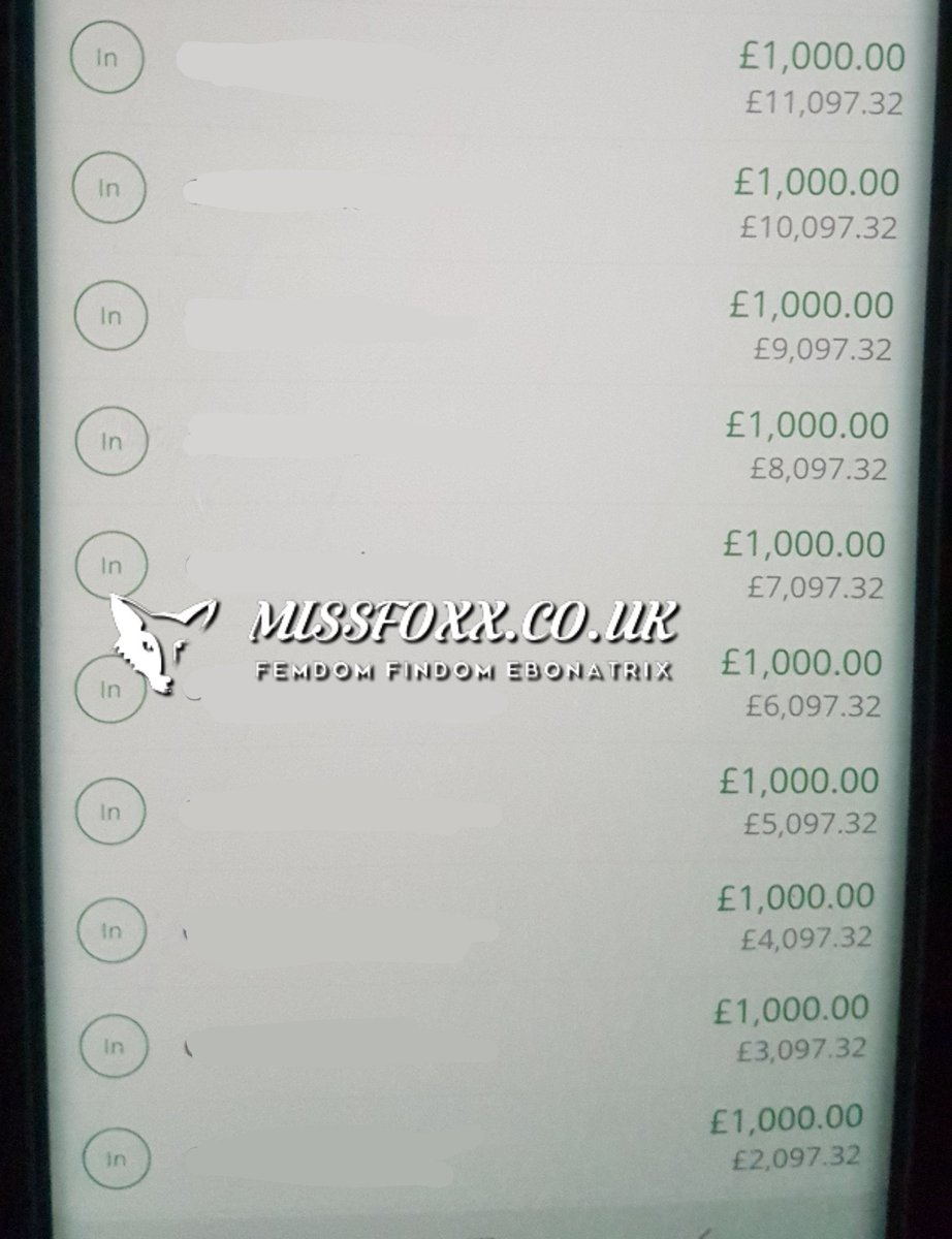 GoddessFoxx1111's tweet photo. £10,000 in 20 mins and I haven't even had My breakfast yet. Hard and fast is how I like it 😈😈 This is the first time slave D has sent cash. He better come back and do more. A boys word is his promise. #findom https://t.co/H0ebgPnSA2