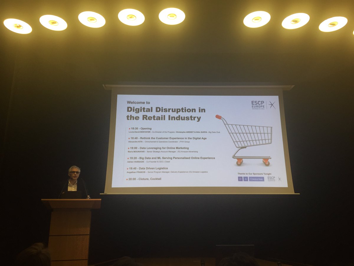 CarolinWais's tweet photo. Very interesting insights about the future of retail yesterday by the Big Data Club, @AmazonFrance, Cleed and @PVHCorp . 👏 https://t.co/JKCzIY9Egm