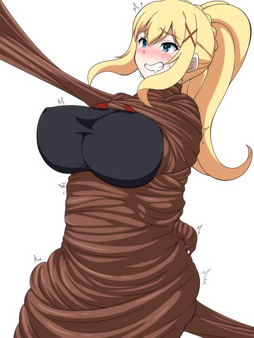 過去絵をチョコレート色にしてバレンタインデーを乗り切る 