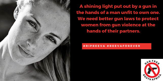 GunFreeSA's tweet photo. 6 years later and women are not any safer from partners with guns in South Africa. #RIPReeva
#GunFreeValentine
#LoveLivesHereGunsDont
#DisarmDomesticViolence
#IANSAWomen
#EndGunViolence
#ValentinesDay2019 https://t.co/SYKoejIikS