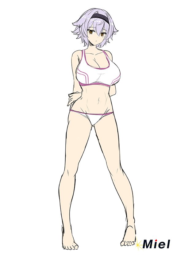 今日はバレンタインですがカツカツな進行で画像も用意できないので先日、キャラデザインを公開した新作の下着をお届けします。
コチラのキャラは普段はこんな感じのスポーツタイプですが、もちろんドスケベ仕様の格好もありますのでお楽しみに! 