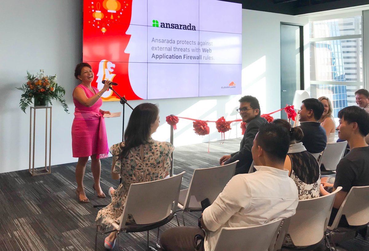 USEmbassySG's tweet image. Chargé d’Affaires @StephanieSyptak attended the official opening of American #internetperformance and #cybersecurity firm Cloudflare’s new Asia-Pacific office in #Singapore yesterday. #AmericanCorporateExcellence #Innovation