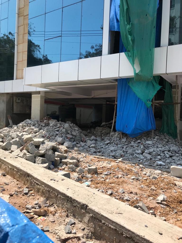 officeadvisor1's tweet photo. @KTRTRS @GHMCOnline  @CommissionrGHMC Respected Sir, Mass conversion of a residential to commercial in White Fields, Kondapur Called Babylon. Earlier notice was served by GHMC officials, but its in vain. All association people of the area would like to meet you at the early https://t.co/2nSNPFrG4g