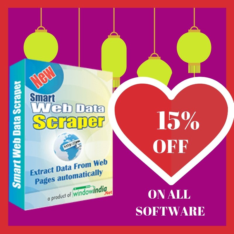WindowIndia1's tweet image. Want to Scraps the data from web portals. Buy Smart Web Data Scraper Software with 15% Discount & Make Your Day
#datascrapersoftware #webdatascraper #happyvalentinesday
