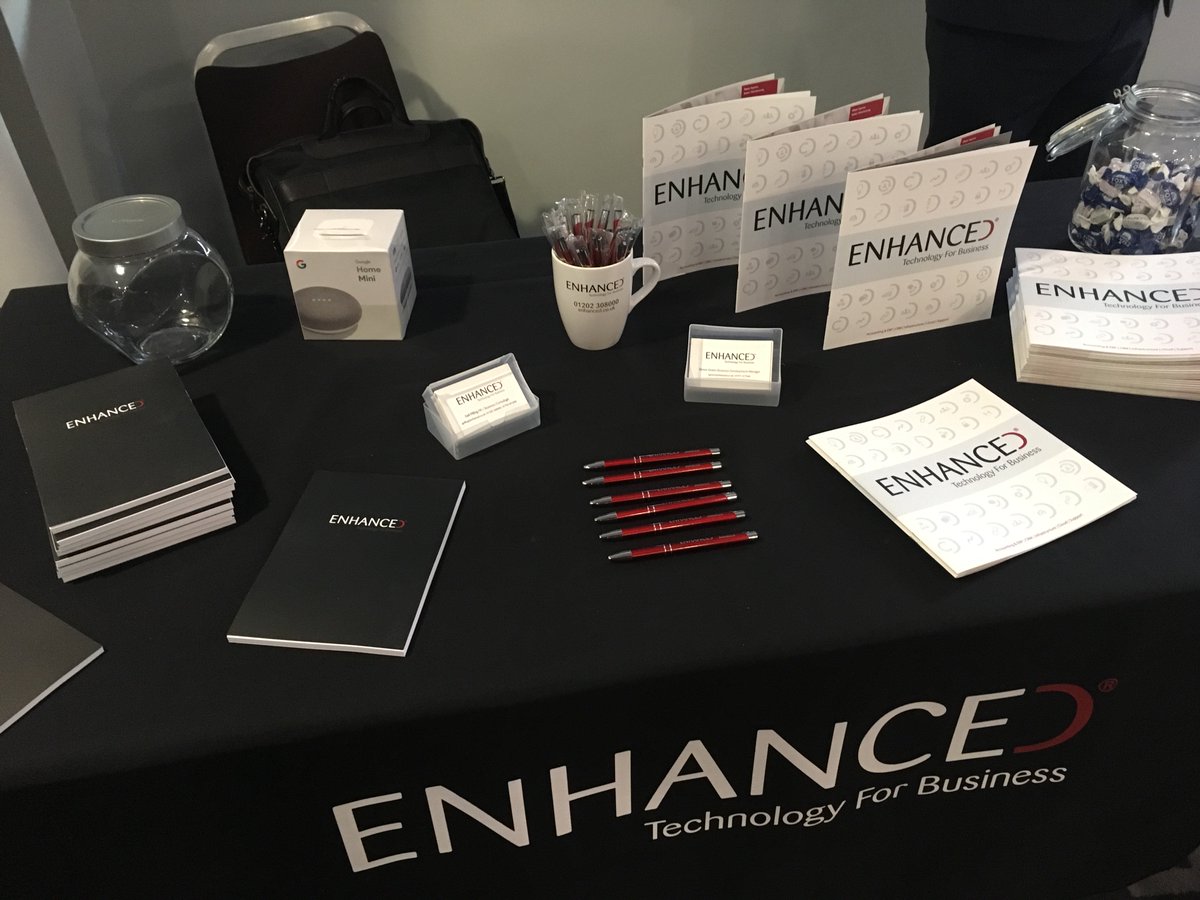 EnhancedPoole's tweet image. We&apos;re all set up and looking forward to exhibiting at #DorsetM2MLive with our fellow @DorsetChamber members. Come along and say hello to the team and enter our prize draw. #ITConsultants #TechnologyForBusiness