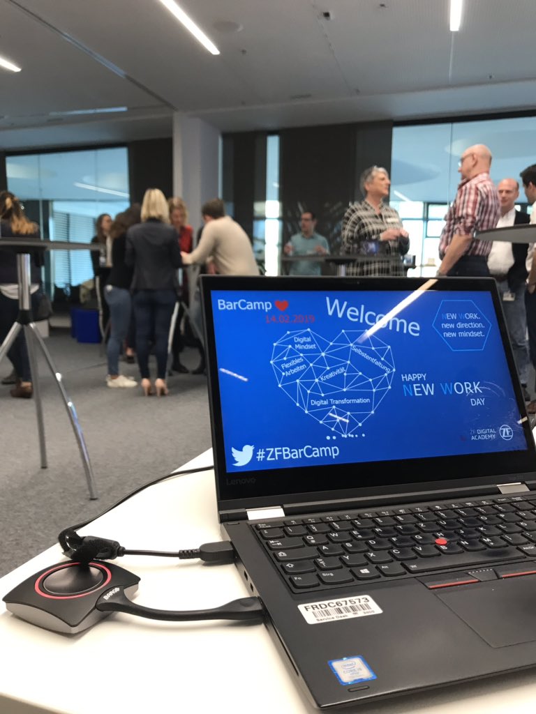 Really excited 😊 Our barcamp is starting in a few minutes. I‘m looking forward to the discussions about new work #ZFBarcamp #zf #newwork