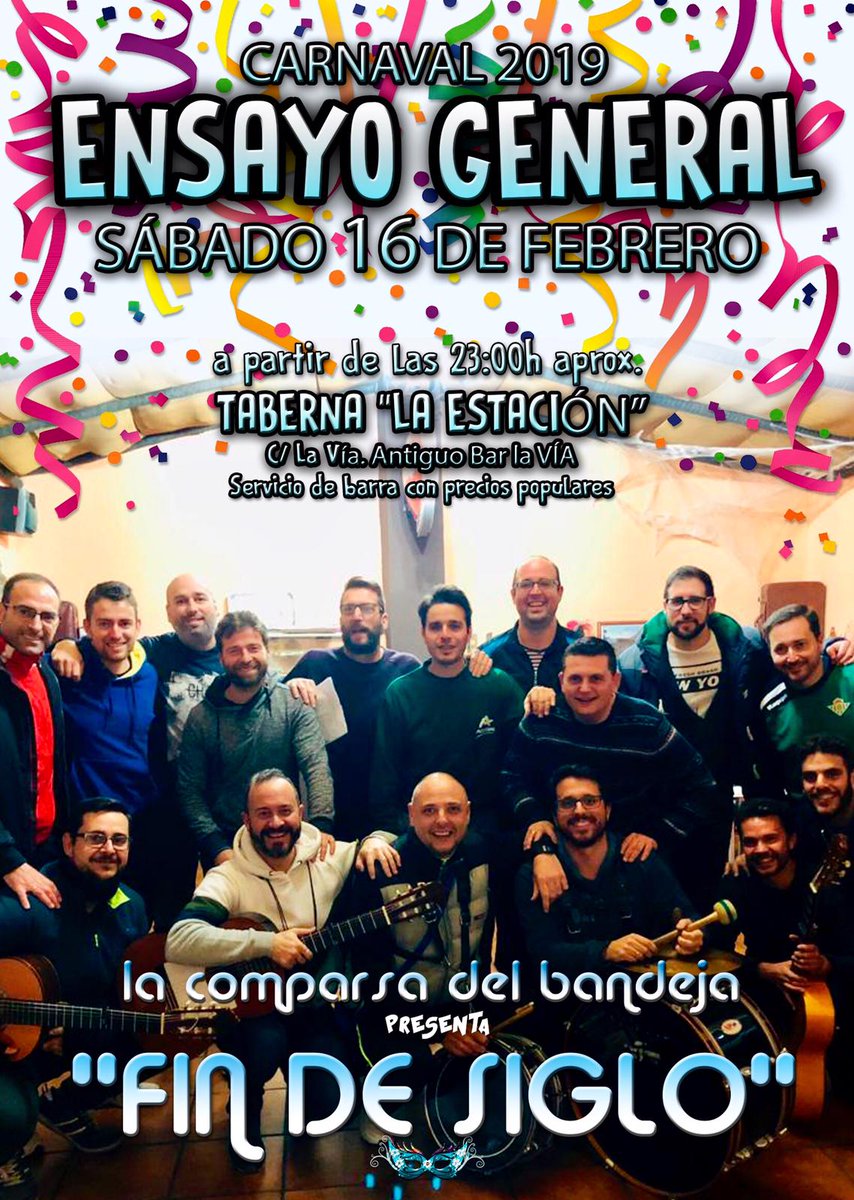 No faltéis ¡¡¡ esto arranca yaaaaaaaa¡¡¡🎭🎭🎭🎭🎭🎭🎊🎊🎊🎊🎊🎊🎉🎉🎉🎉