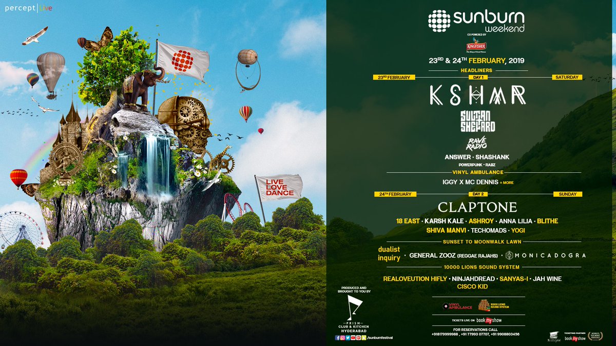 SunburnFestival's tweet photo. #Hyderabad - Tickets for #SunburnWeekend in your city (23 & 24 February) are LIVE right now: https://t.co/Mbsb5g8hS0 - RT & tell your friends about it! @PrismHyderabad @bookmyshow https://t.co/1JNv14IYjL